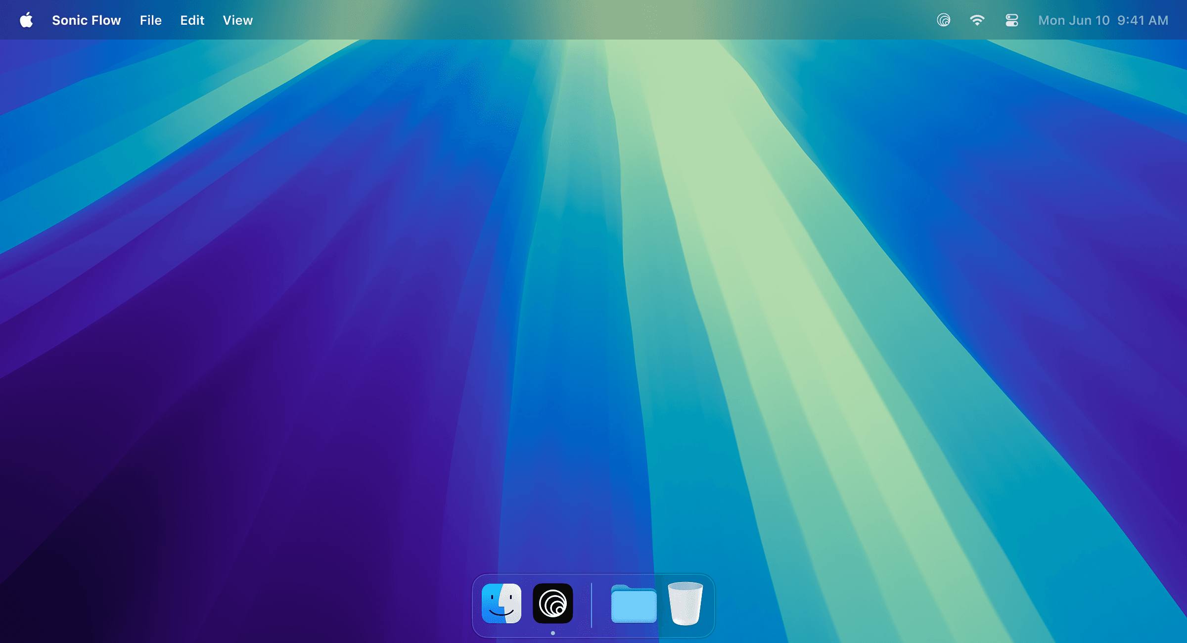 Sonic Flow macOS Application Mockup